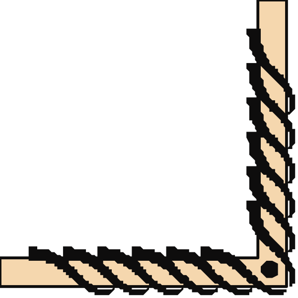 The image shows a simple black and white line drawing of an open book with pages facing each other on either side.