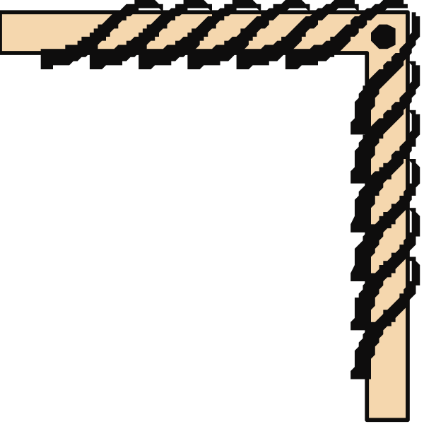 The image shows a simple line drawing of an open book with pages facing outward on either side; there is no text present in this clip-art illustration.