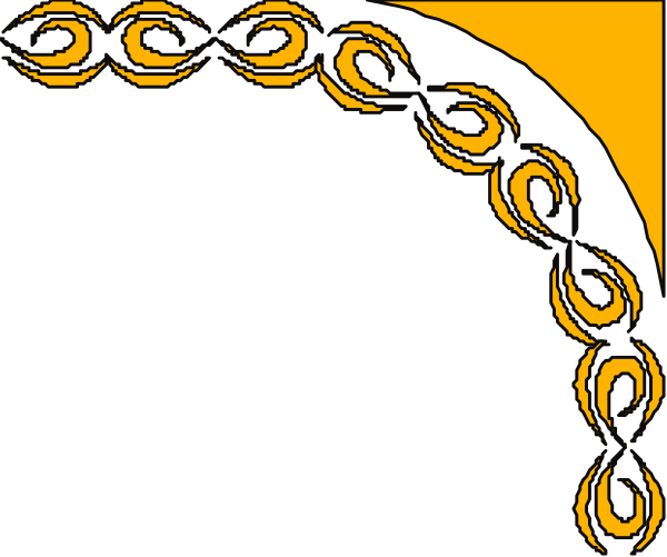 The image shows a black chain with links interconnected by gold rings against an orange background on top of which there is text that reads "YOUR LOGO HERE."
