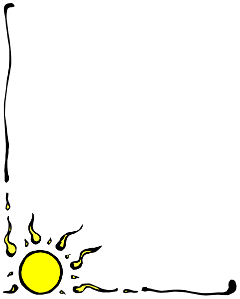 The image shows a black background with two yellow dots on it; there is no other content visible within this small clip-art frame.