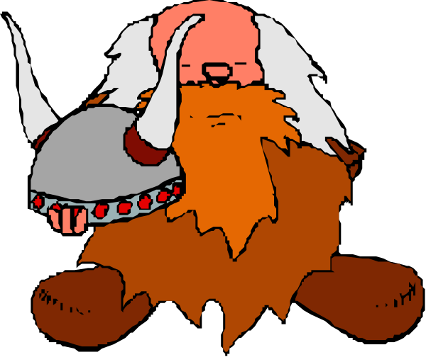 The image shows a cartoon of an anthropomorphic character with long hair holding what appears to be a shield-like object in one hand while standing on two legs; it is set against a dark background that contrasts sharply with its light coloring, giving prominence to this figure and the item being held.