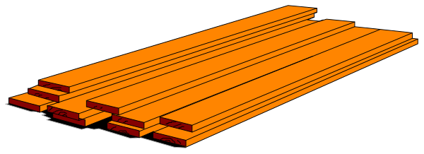 The image shows a collection of orange blocks arranged neatly on top of each other against an indistinct background.