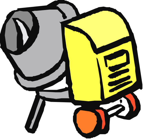 The image shows a cartoon of two projectors with film reels on top against a black background; there is no text present in this clip-art illustration.