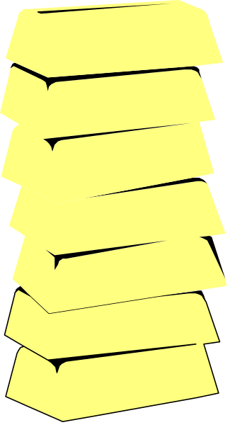 The image shows a pile of yellow blocks stacked on top of each other against a gray background with no additional context provided about their purpose or location.