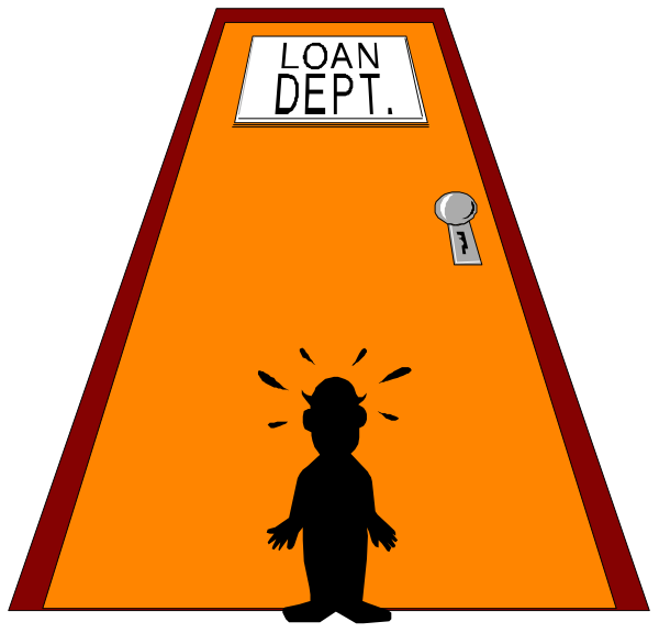 The image shows a cartoon of an open door with two signs above it: "LAN DEPT" on top left corner signifying location within building; below that is another smaller white rectangle-shaped sign reading "DEPARTMENT". To right, there's silhouette figure standing in front of the doorway.