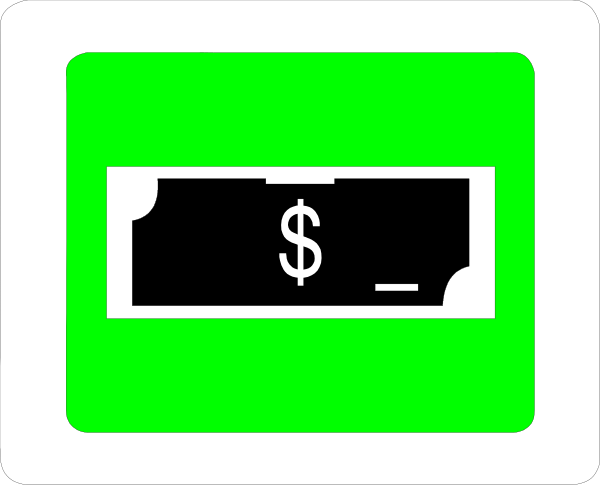 The image shows a credit card with an expired date on it next to text that reads "$100" followed by "CASH OUT."