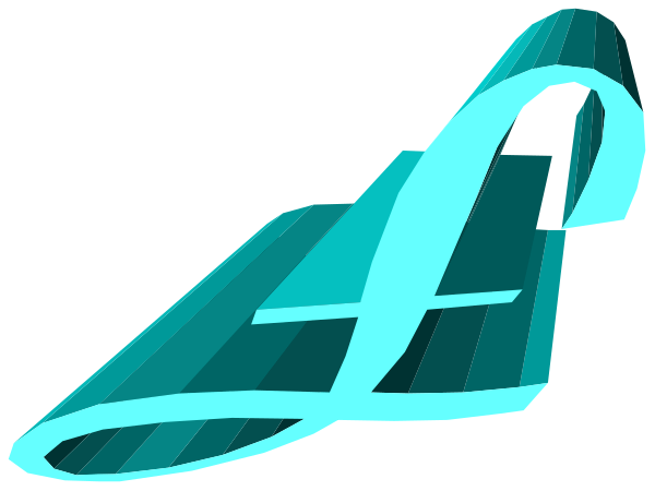 The image shows a stylized graphic of an abstract design with blue lines forming shapes that resemble a car's headlights on what appears to be a dark background.