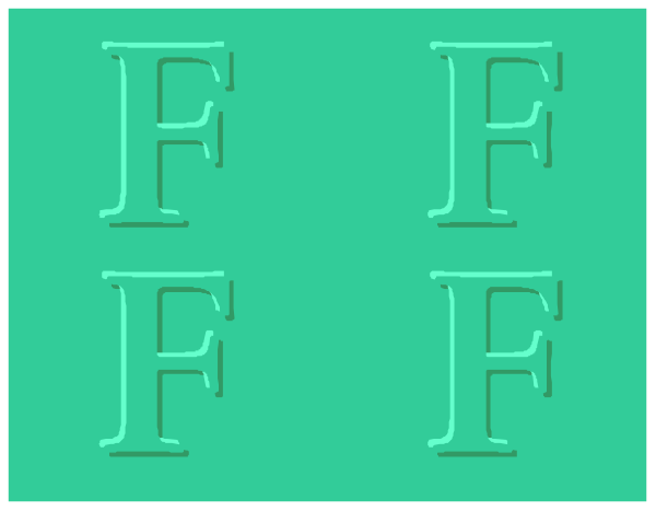 The image shows a green banner with white text that reads "FEE" repeated multiple times across it.