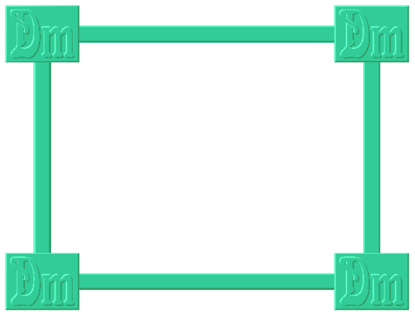The image shows a simple graphic of an abstract structure with four rectangles connected by lines to form what appears to be a 2D representation of a network or diagram within which there is text that reads "DM" in each rectangle, suggesting it might represent some sort of data model or database schema concept. There are no other objects, people, animals, actions, or setting visible; the focus seems solely on this abstract structure and its labeled components.