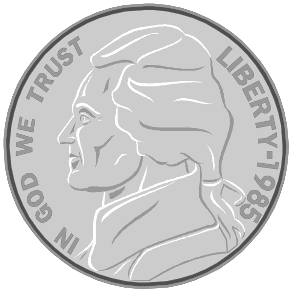 The image shows two silver coins with a portrait of George Washington on them; each coin has text that reads "LIBERTY" at the top edge and includes additional inscriptions such as "WE THE PEOPLE," "IN GOD WE TRUST," "1789-1864," and "UNITED STATES OF AMERICA."