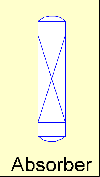 The image shows a simple graphic of an abstract shape with two rectangles on either side connected by lines forming what appears to be a stylized representation of a clock face, set against a plain background; there is no text present in this clip-art style illustration.