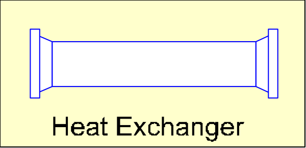 The image shows a heat exchanger with text that reads "HEAT EXCHANGER."