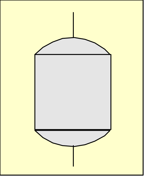 The image shows a simple diagram of an object with geometric shapes such as circles and rectangles on it against a plain background.