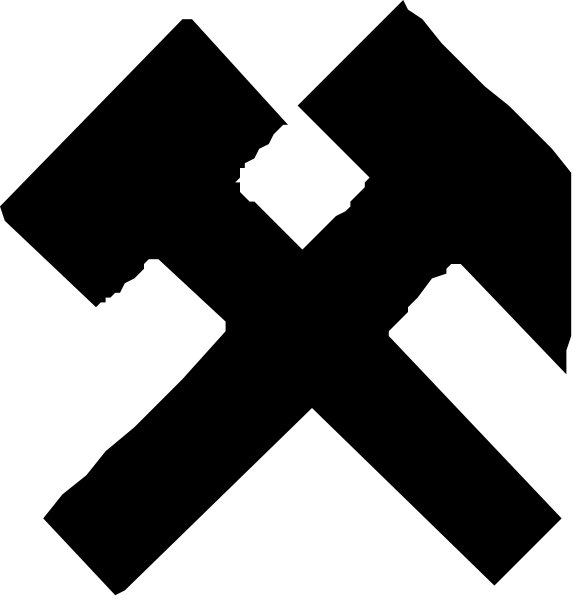The black and white photo shows a simple line drawing of two rectangles with lines connecting them at their corners to form an abstract shape resembling a stylized letter 't'.