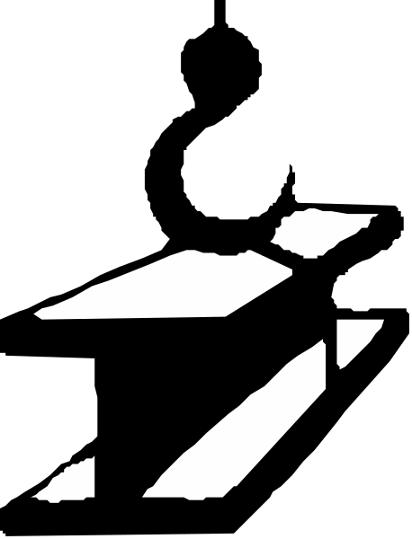 The image shows a black and white graphic of an airplane flying through what appears to be clouds against a dark background with no other discernible elements present in this small clip-art format.
