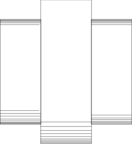 The image shows a black screen with white lines creating an abstract pattern that resembles a stylized representation of trees in winter against a gray background.
