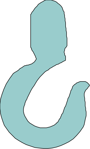 The image shows a blue stylized letter 'O' with an abstract design inside it against a black background.