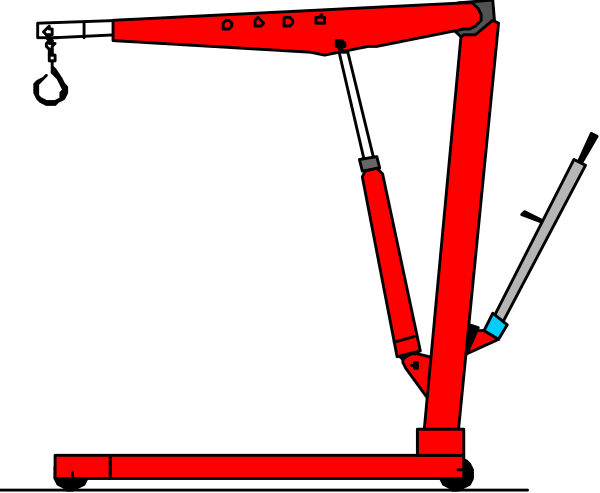 The image shows a red bicycle with its frame laid out flat on what appears to be an assembly table against a black background.