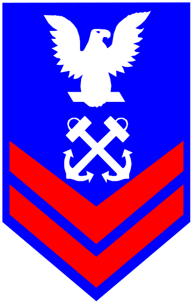 The flag of a naval organization with an eagle emblem on it.