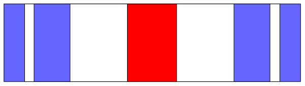 The image shows a pixelated representation of an object with multiple segments connected together on what appears to be a gray background.