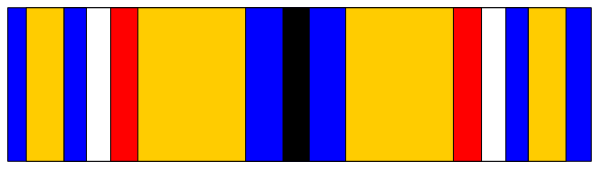 The image shows a row of colorful ribbons with stripes on them against a grey background.