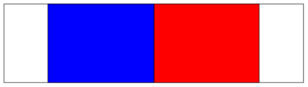 The image shows a pixelated representation of an American flag with red stripes on top and bottom edges, white stars above each other in alternating corners, blue field between them filled by 50 states' names written vertically from left to right starting at Hawaii and ending at Alaska, all set against a gray background. The image is small and has the appearance of an emoji or icon commonly used on digital platforms for social media profiles or as part of text messages. There are no people, animals, actions, or specific setting depicted in this clip-art representation; it focuses solely on symbol