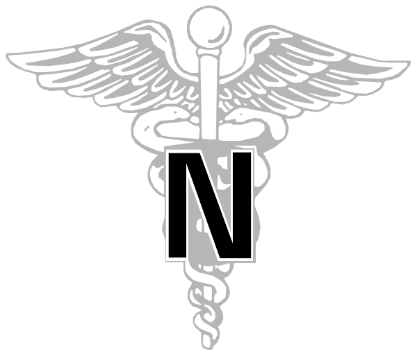 The logo of a medical organization with an eagle's head on top holding two arrows crossed over each other; below it is a shield-like emblem featuring a caduceus symbol in its center, surrounded by wings and rays that resemble sunbeams or light beams.