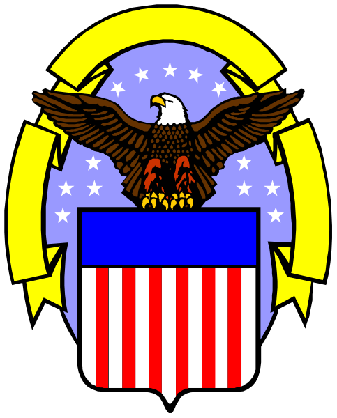 The logo features an eagle on a shield with stars above it; below is a banner that reads "United States Air Force."