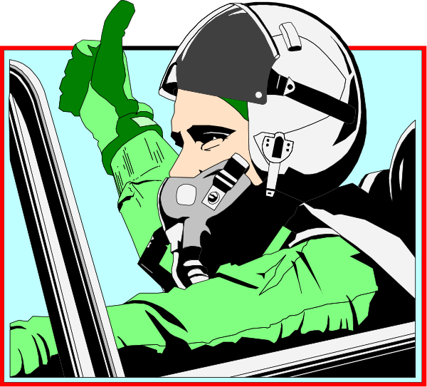 The image shows a black and white illustration of an astronaut inside a spacecraft cockpit with various controls around him; he is wearing a helmet and appears to be in mid-flight.