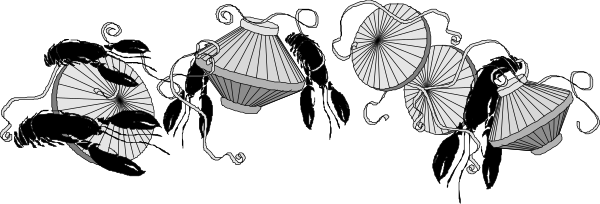 The black and white illustration shows a row of three light bulbs with faces drawn on them against an indistinct background; there is no text present in this image.
