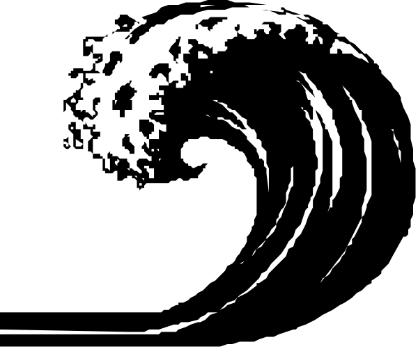 The black and white photo shows a blurry object that appears to be an abstract representation of something with multiple layers or parts connected in sequence; it's difficult to discern specific details due to its lack of clarity, but there is no text present within this image.