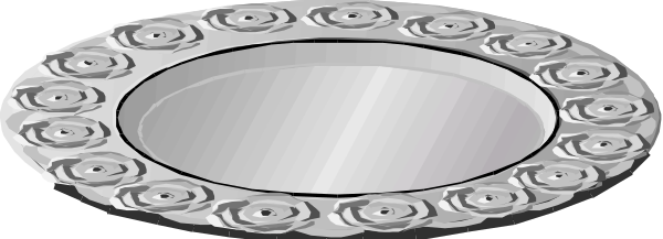 The image shows a circular object with multiple ridges around its edge on top of another similar but smaller circle against an indistinct background that does not provide any additional context about location or activity taking place.