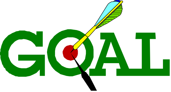 The image shows a stylized graphic with text that reads "GOAL" at top right corner of an arrow pointing towards it from below left side; in center is another word "GOL," suggesting goal-setting, and beneath this central focus there's a dartboard design with the words "TARGET GOAL."