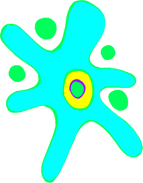 The image shows a stylized blue starfish with green spots against a white background on top of what appears to be an abstract pattern resembling watercolor brush strokes in shades of purple and yellow, suggesting it could represent coral or some other underwater scene.