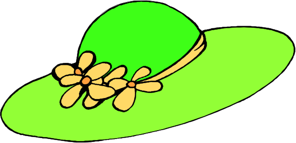The image shows a cartoon of an open green umbrella with flowers on top resting atop what appears to be water in front of it.