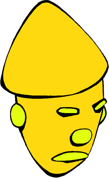 The image shows a cartoon of an ice cream cone with two eyes on it against a white background.