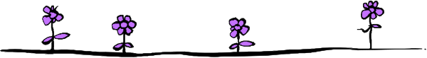 The picture shows a row of purple flowers along an imaginary line on gray background with no other discernible details visible due to low resolution.