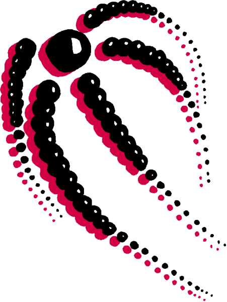 The image shows a stylized graphic of an octopus with its tentacles spread out against a white background.