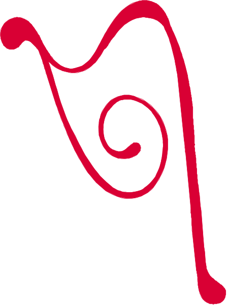 The image shows a red swirl design on top of an abstract background with no other discernible elements present.