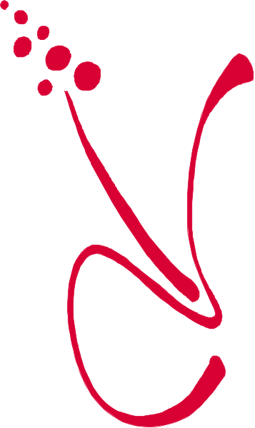 The image shows a logo with stylized musical notes forming an abstract design against a white background; there is no text present in this clip-art graphic.
