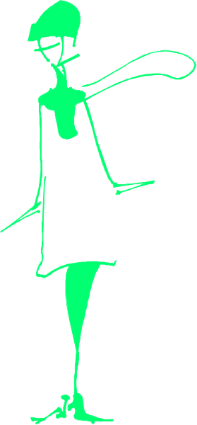 The image shows a black and white photo of an animated character standing on what appears to be ice with their arms outstretched as if flying through the air against a gray background.