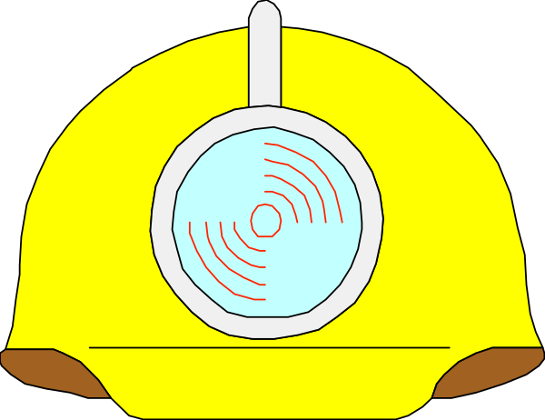 The image shows a yellow helmet with two ears on it against a black background; there is no other content visible within this frame of reference.