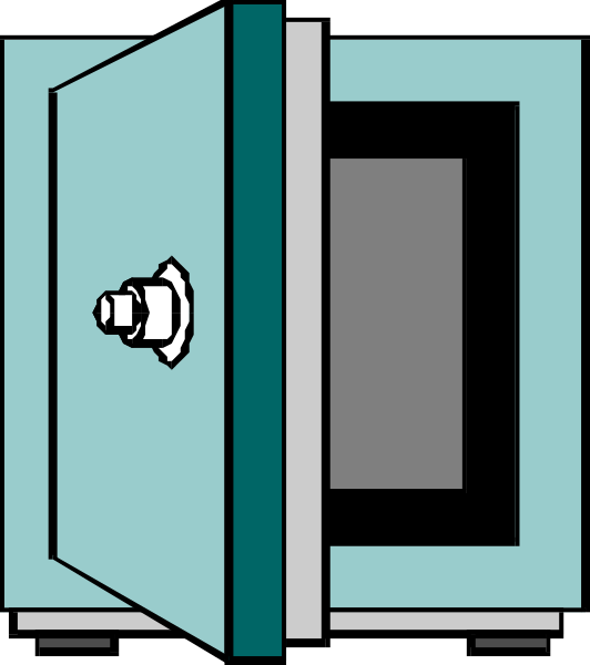 The image shows a pixelated representation of an open book with pages visible on either side, placed within what appears to be a small room that has walls painted in shades of blue-green.