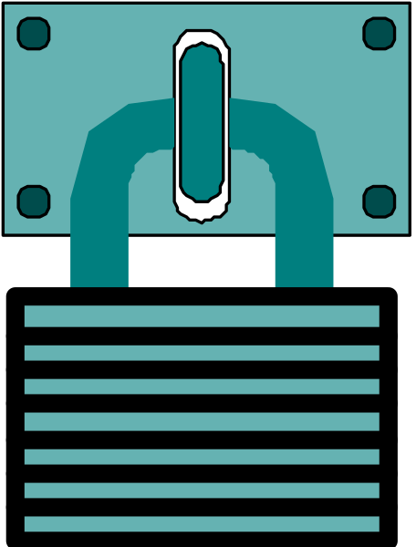 The image shows a stylized representation of an electronic device with various components such as connectors, switches, and possibly other hardware elements in shades of blue and green against a dark background.