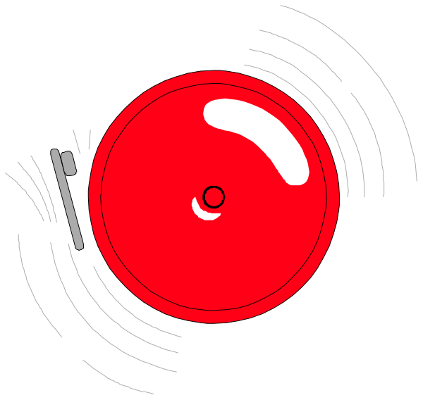 The image shows a red vinyl record with white grooves on it inside an old turntable player against a black background.