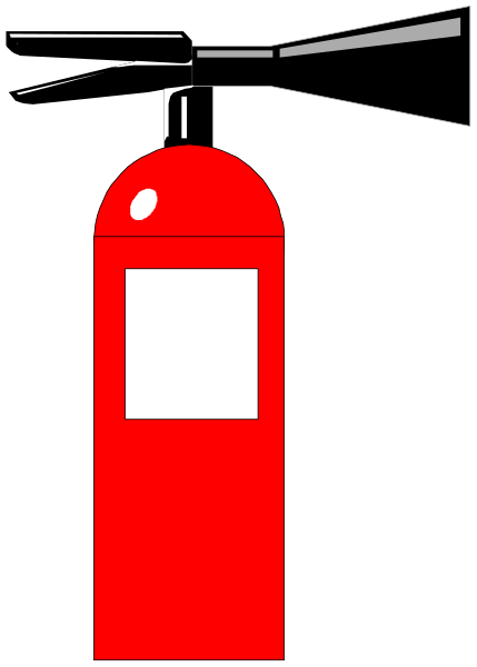 The image shows a red fire hydrant with white text on it against a black background.