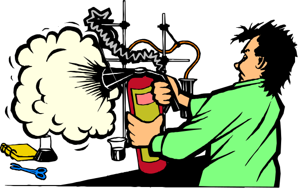 The black and white cartoon shows a man using an electric drill to fix something on his wall while smoke is coming out of it due to overheating.