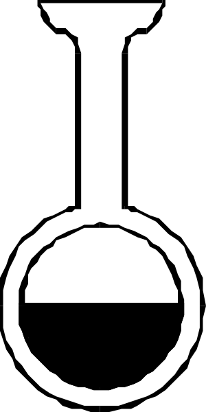 The black and white logo of a microscope with an eye piece on top is shown against a gray background.