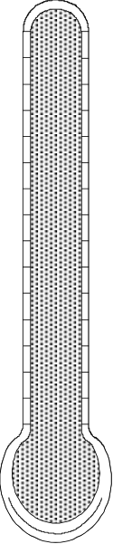 The image shows a ruler with measurement marks on it against a gray background.