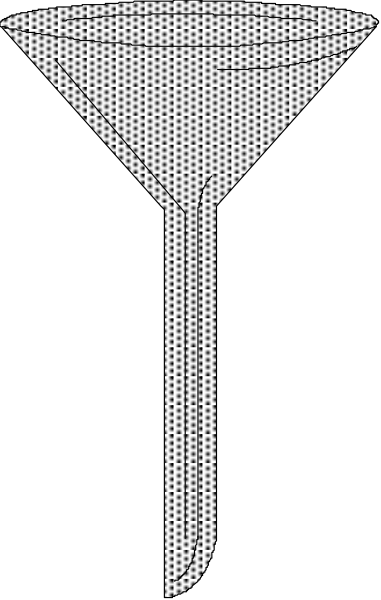 The image shows a black silhouette of an ice cream cone with two scoops on top against a white background in one corner.